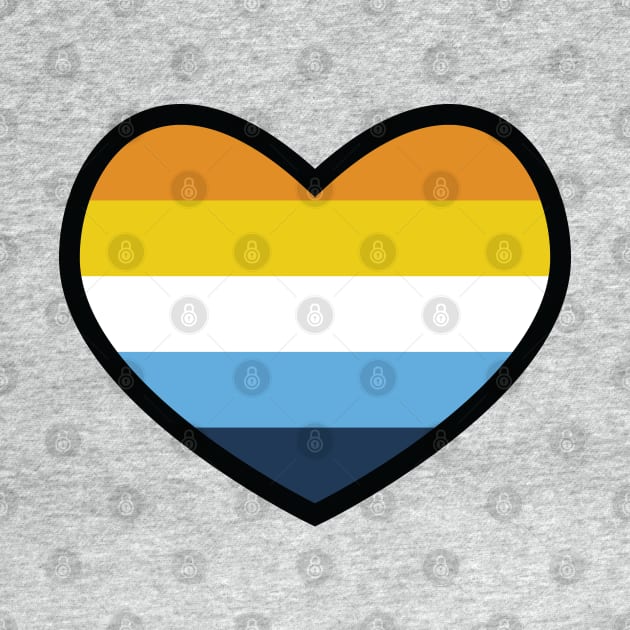 Aroace Flag Heart by deadbeatprince typography